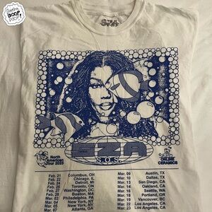 SZA White SOS North America Tour T-Shirt